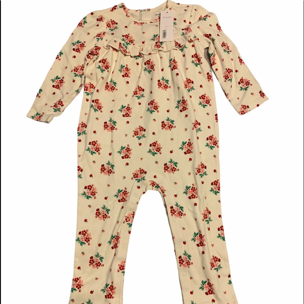 Janie and Jack baby girl floral romper jumpsuit